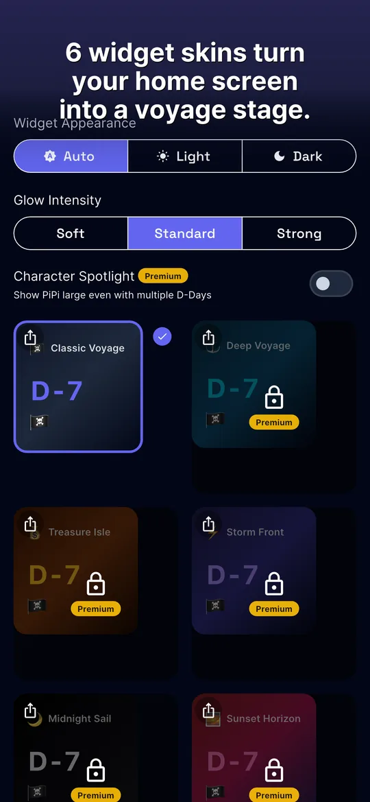 PiPi D-Day — 6 home screen widget skins
