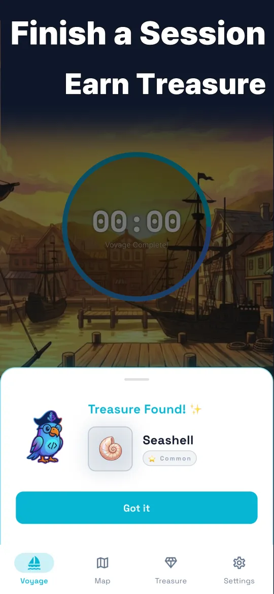 PiPi Focus — Finish, earn treasure