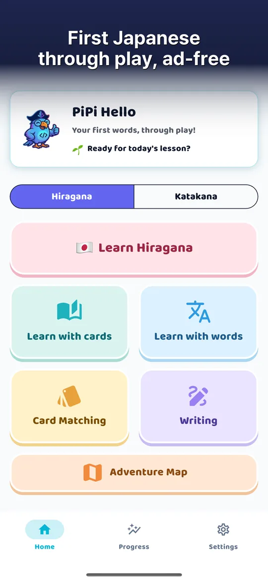 PiPi Hello — Today's lesson